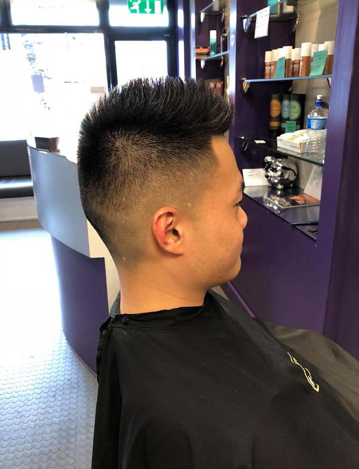 G3 Mens haircut side view