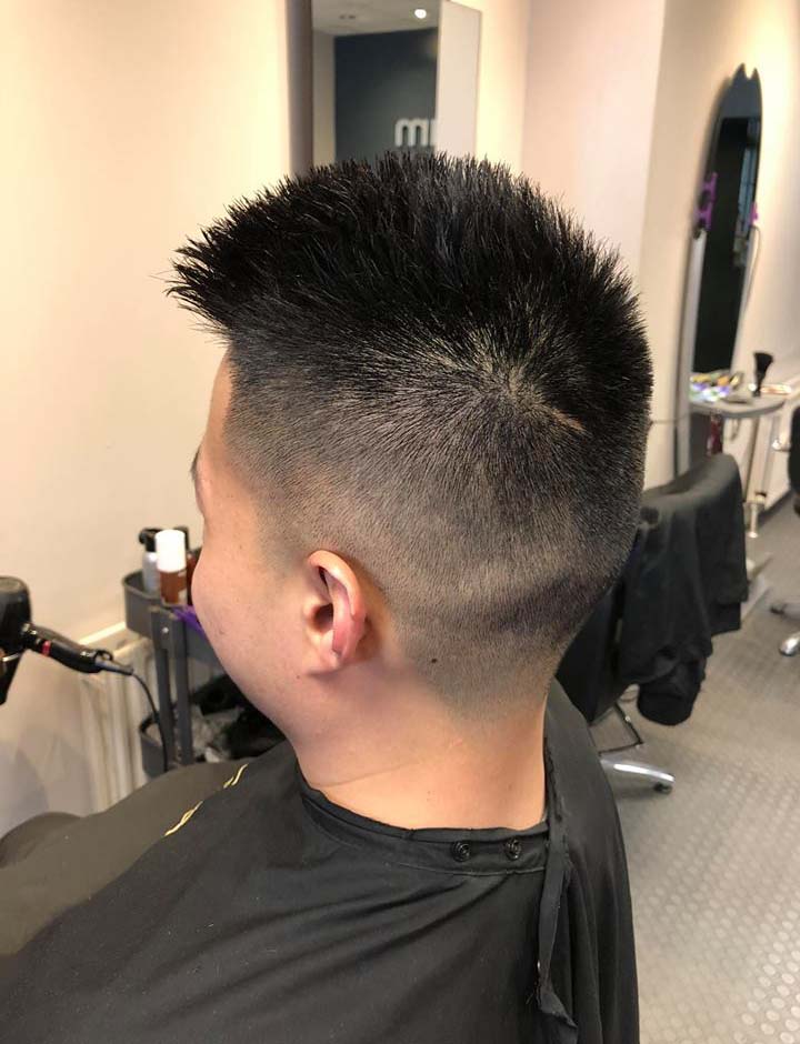 Fresh haircut from the side