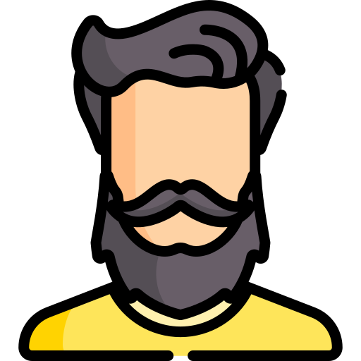 man Man with beard icon