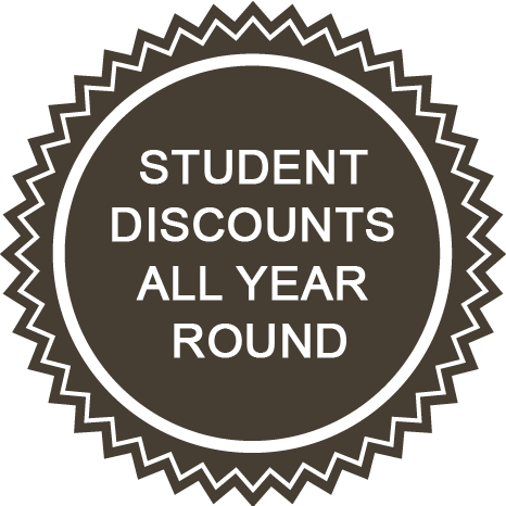 Student Discount sunburst